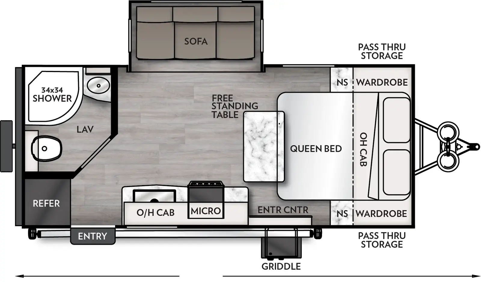 The Apex Ultra-Lite 188RBST has one entry and one slide out. Exterior features include: fiberglass exterior. Interiors features include: front bedroom.